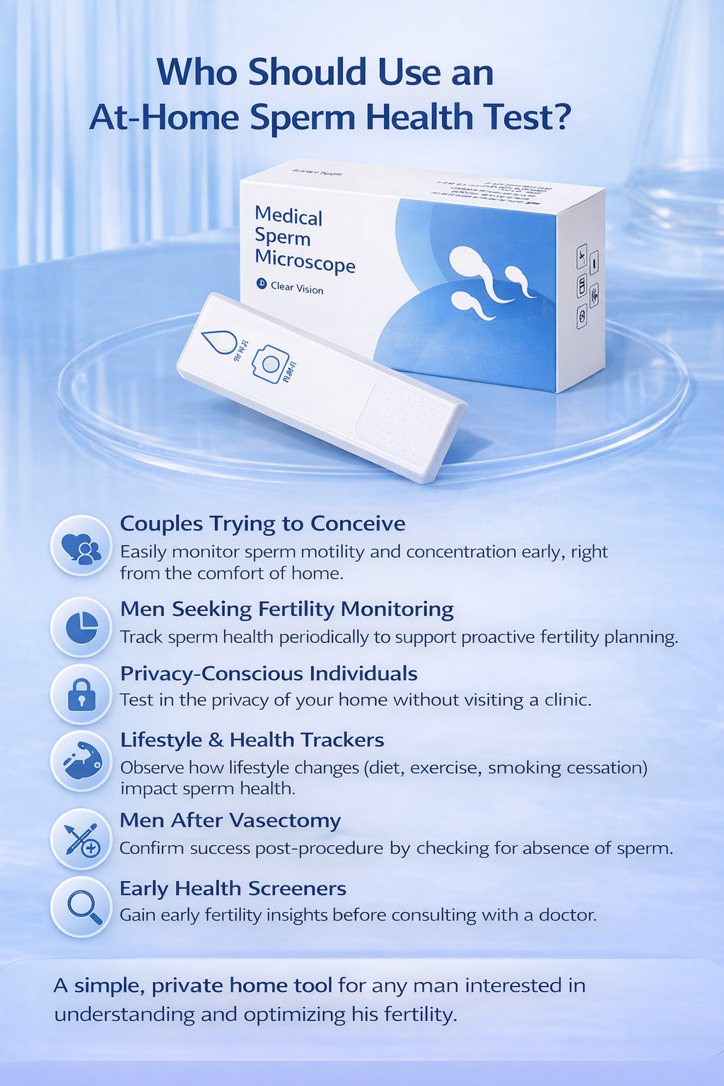 Home Sperm Observation Microscope Kit